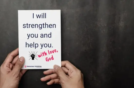 I will strengthen you and help you