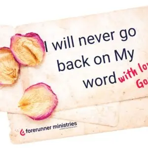 I will never go back on my word